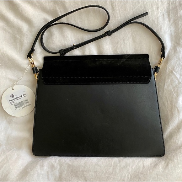 100% Authentic Chloe Faye Suede-Flap Shoulder Bag - Picture 7 of 12